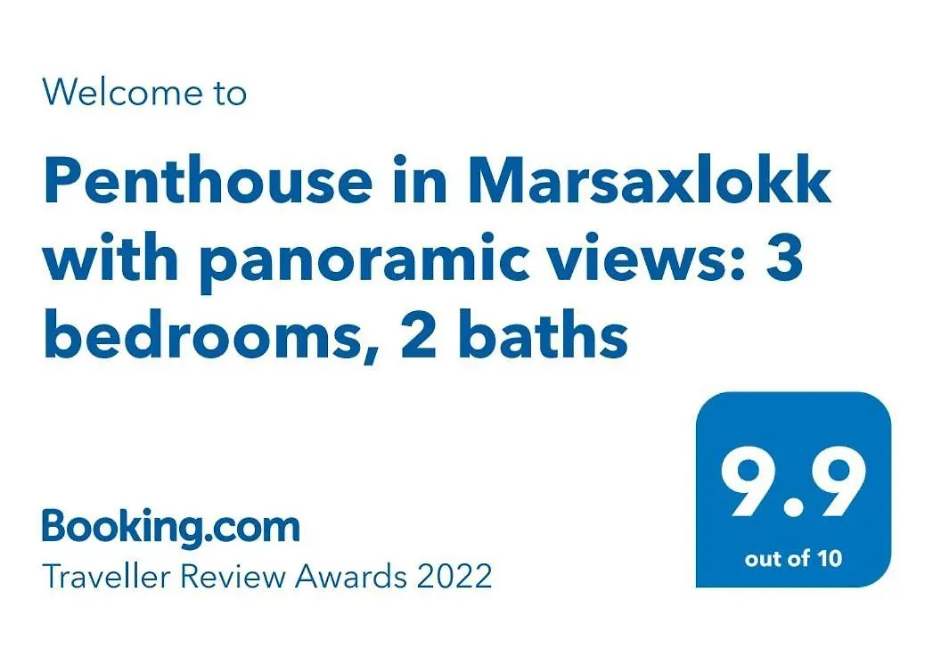 Penthouse In Marsaxlokk With Panoramic Views: 3 Bedrooms, 2 Baths Apartment